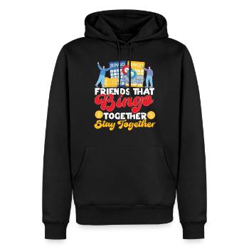 Bingo Player Friends Buddies - Männer Premium Bio Hoodie - Schwarz - Vorne - Nico (187cm)