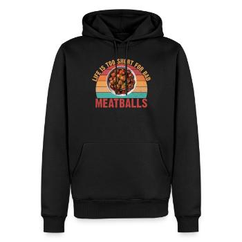 Meatball Lovers Gifts - Männer Premium Bio Hoodie - Schwarz - Vorne - Nico (187cm)