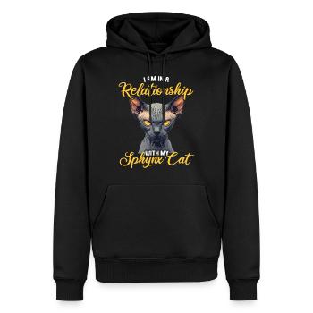 Sphynx Kätzchen Sphynx Katze - Männer Premium Bio Hoodie - Schwarz - Vorne - Nico (187cm)