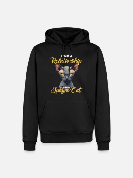 Sphynx Kitten Sphynx Cat - Men’s Premium Organic Hoodie - black