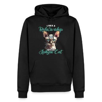 Sphynx Kätzchen Sphynx Katze - Männer Premium Bio Hoodie - Schwarz - Vorne - Nico (187cm)