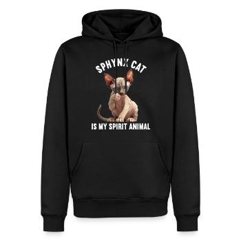 Sphynx Kätzchen Sphynx Katze - Männer Premium Bio Hoodie - Schwarz - Vorne - Nico (187cm)