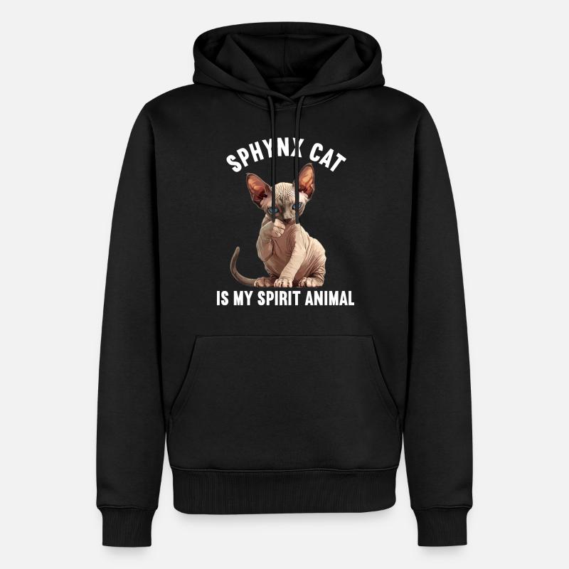Sphynx Kätzchen Sphynx Katze - Männer Premium Bio Hoodie - Schwarz