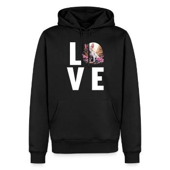 Sphynx Kätzchen Sphynx Katze - Männer Premium Bio Hoodie - Schwarz - Vorne - Nico (187cm)