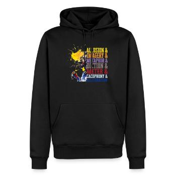 Poetry Slam Poetryslam - Männer Premium Bio Hoodie - Schwarz - Vorne - Nico (187cm)