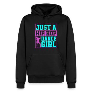 HipHop -Tänzer Breakdancing Der 80er 90er Hip Hop - Männer Premium Bio Hoodie - Schwarz - Vorne - Nico (187cm)