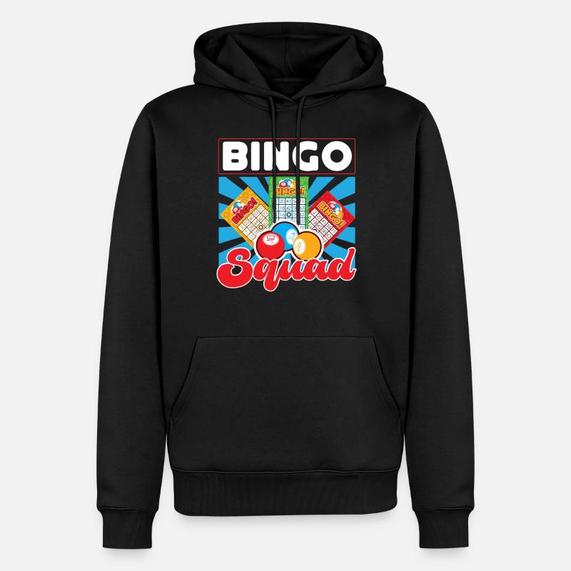 Bingo Player Bingo Squad - Männer Premium Bio Hoodie - Schwarz