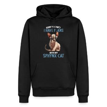 Sphynx Kätzchen Sphynx Katze - Männer Premium Bio Hoodie - Schwarz - Vorne - Nico (187cm)