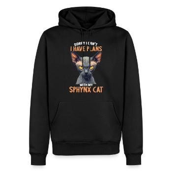 Sphynx Kätzchen Sphynx Katze - Männer Premium Bio Hoodie - Schwarz - Vorne - Nico (187cm)