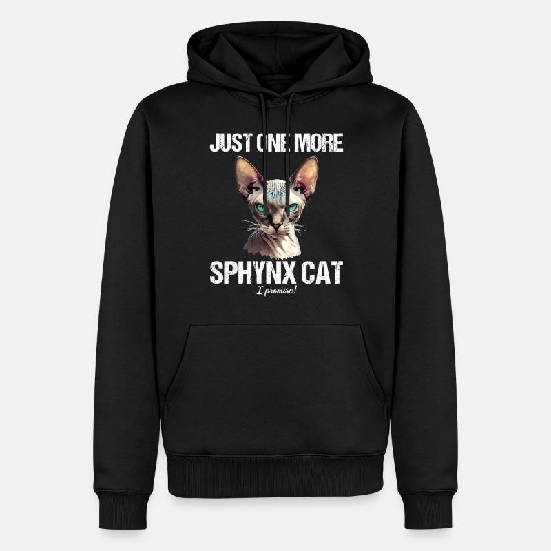 Sphynx Kätzchen Sphynx Katze - Männer Premium Bio Hoodie - Schwarz