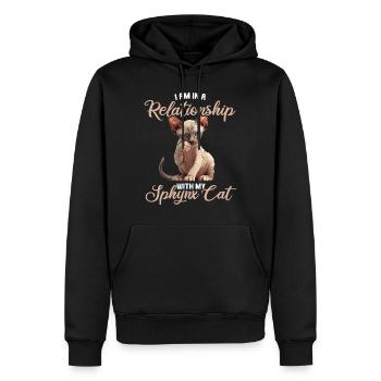 Sphynx Kätzchen Sphynx Katze - Männer Premium Bio Hoodie - Schwarz - Vorne - Nico (187cm)