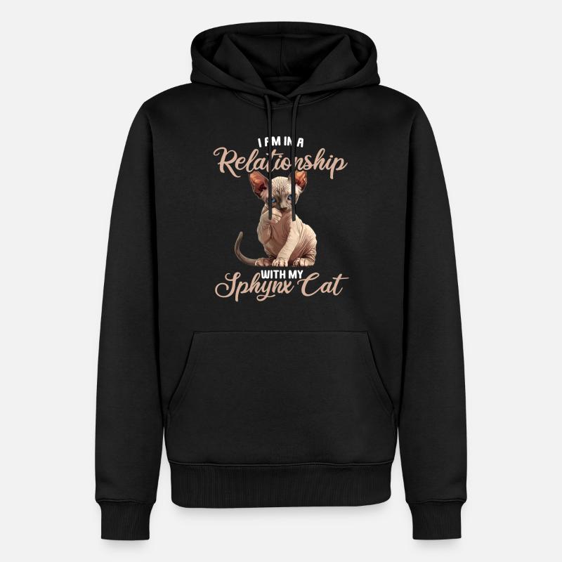 Sphynx Kitten Sphynx Cat - Men’s Premium Organic Hoodie - black