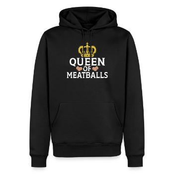 Cadeaux pour les amateurs de boulettes de viande - Sweat à capuche Premium bio Homme - noir - Devant - Nico (187cm)