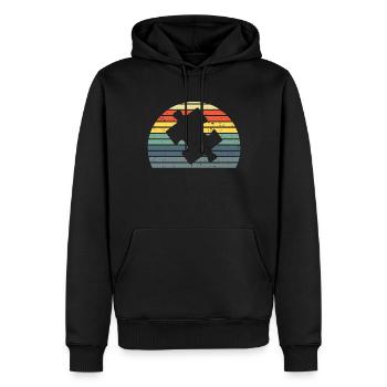 Puzzle Pièce Puzzle Amateur de Puzzle - Sweat à capuche Premium bio Homme - noir - Devant - Nico (187cm)