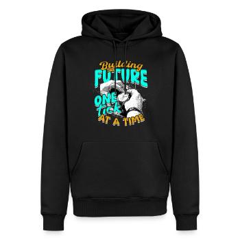 Uhrmacher Uhrmacherei - Männer Premium Bio Hoodie - Schwarz - Vorne - Nico (187cm)