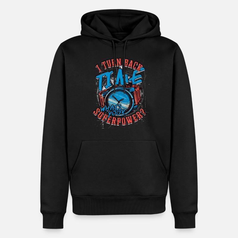 Horloger Horloger - Sweat à capuche Premium bio Homme - noir