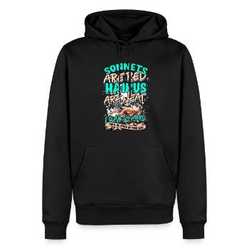 Poetry Slam Dichter Poetryslam - Männer Premium Bio Hoodie - Schwarz - Vorne - Nico (187cm)
