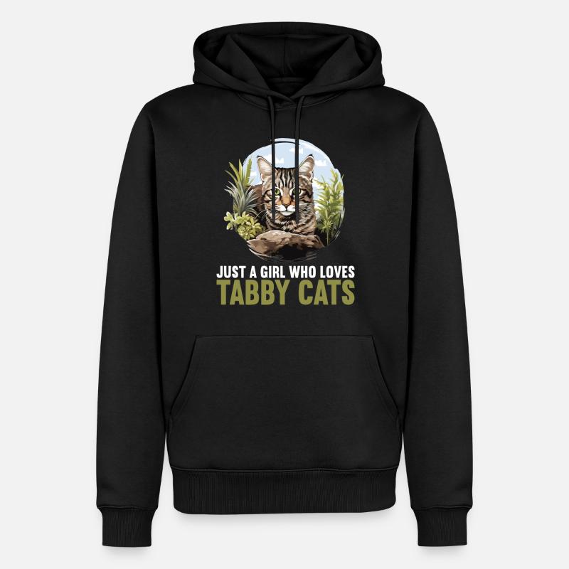 Tabby Kätzchen Tabby Katze - Männer Premium Bio Hoodie - Schwarz