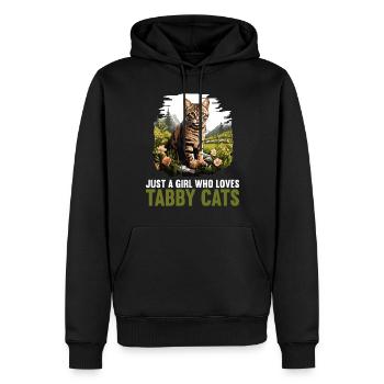 Tabby Kitten Tabby Cat - Men’s Premium Organic Hoodie - black - Front - Nico (187cm)