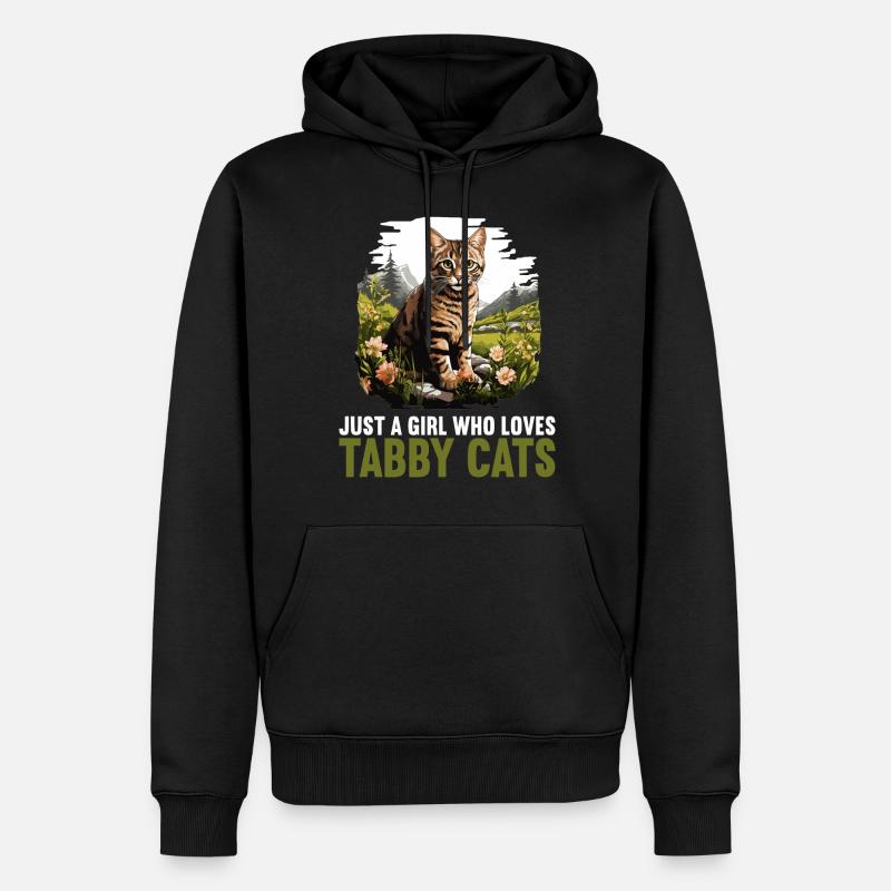Tabby Kätzchen Tabby Katze - Männer Premium Bio Hoodie - Schwarz