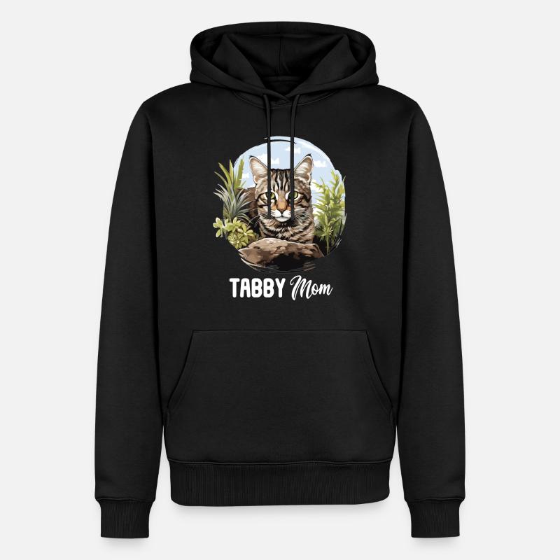 Tabby Kätzchen Tabby Katze - Männer Premium Bio Hoodie - Schwarz