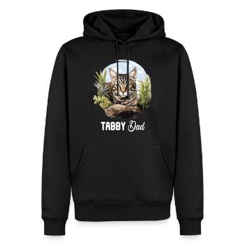 Tabby Kitten Tabby Cat - Men’s Premium Organic Hoodie - black - Front - Nico (187cm)