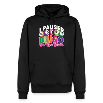 Bingo Player I Paused Bingo To Be - Männer Premium Bio Hoodie - Schwarz - Vorne - Nico (187cm)