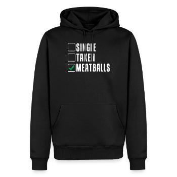 Meatball Lovers Gifts - Männer Premium Bio Hoodie - Schwarz - Vorne - Nico (187cm)
