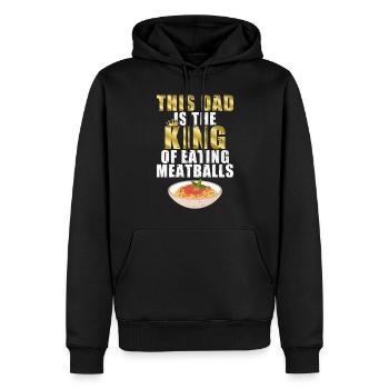 Meatball Lovers Gifts - Männer Premium Bio Hoodie - Schwarz - Vorne - Nico (187cm)