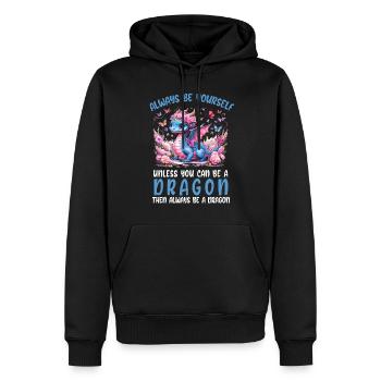 T-shirt Dragon Conte de fées Dragon Kanji japonais - Sweat à capuche Premium bio Homme - noir - Devant - Nico (187cm)
