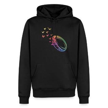 Rugby Season Rugby ball Rugby - Männer Premium Bio Hoodie - Schwarz - Vorne - Nico (187cm)