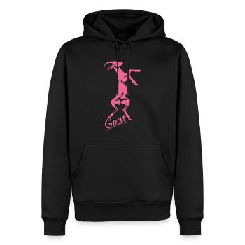 Ziegen-yoga-meditation, Yoga-kurs, Yoga - Männer Premium Bio Hoodie - Schwarz - Vorne - Nico (187cm)