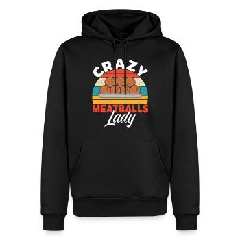 Meatball Lovers Gifts - Männer Premium Bio Hoodie - Schwarz - Vorne - Nico (187cm)