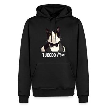 Tuxedo Kätzchen Tuxedo Katze - Männer Premium Bio Hoodie - Schwarz - Vorne - Nico (187cm)