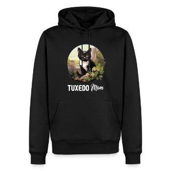 Tuxedo Kätzchen Tuxedo Katze - Männer Premium Bio Hoodie - Schwarz - Vorne - Nico (187cm)