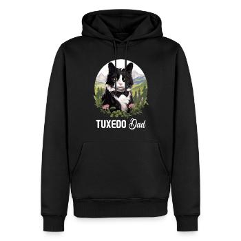 Tuxedo Kätzchen Tuxedo Katze - Männer Premium Bio Hoodie - Schwarz - Vorne - Nico (187cm)