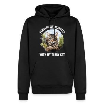 Tabby Kitten Tabby Cat - Men’s Premium Organic Hoodie - black - Front - Nico (187cm)