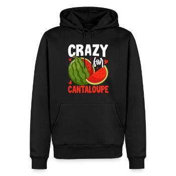 Melon Poison - Sweat à capuche Premium bio Homme - noir - Devant - Nico (187cm)
