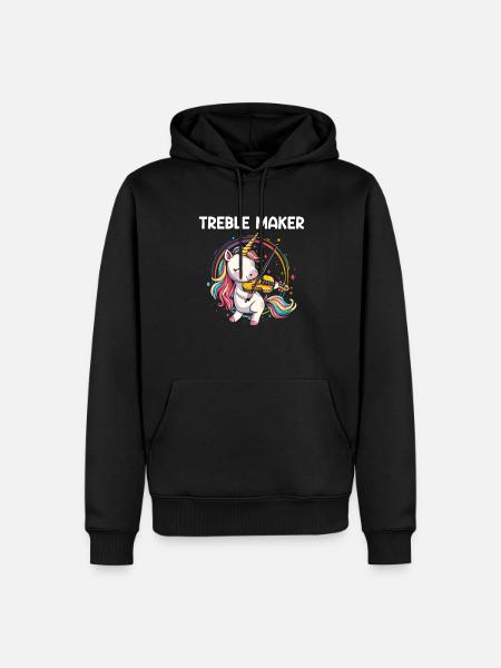 Violinist musical instrument Violin - Männer Premium Bio Hoodie - Schwarz