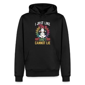 Ziegen-yoga-meditation, Yoga-kurs, Yoga - Männer Premium Bio Hoodie - Schwarz - Vorne - Nico (187cm)
