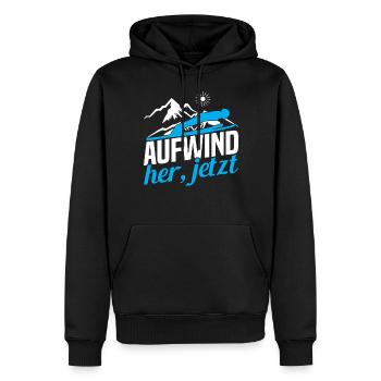 Skianzug Skifliegen Wintersport Skier für - Männer Premium Bio Hoodie - Schwarz - Vorne - Nico (187cm)