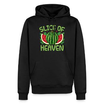 Melon Gift - Männer Premium Bio Hoodie - Schwarz - Vorne - Nico (187cm)