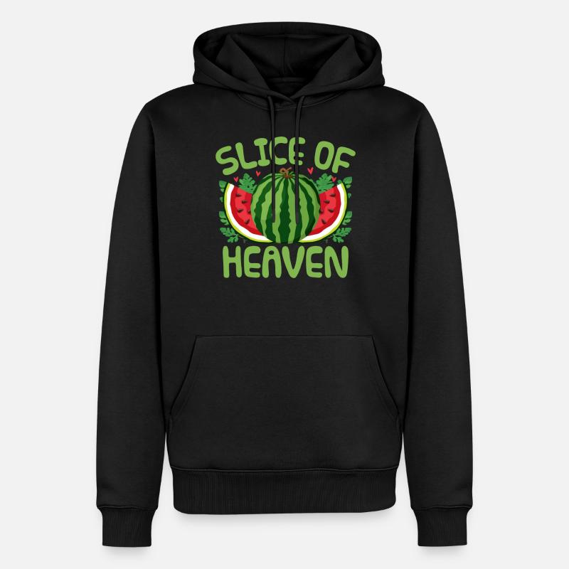 Melon Gift - Männer Premium Bio Hoodie - Schwarz