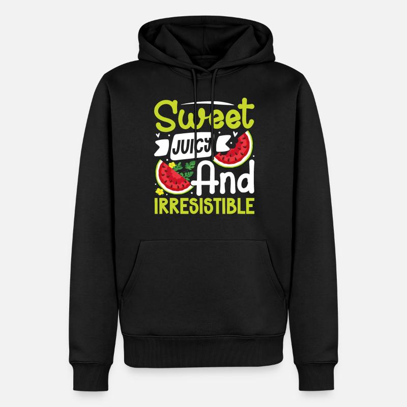 Melon Gift - Männer Premium Bio Hoodie - Schwarz