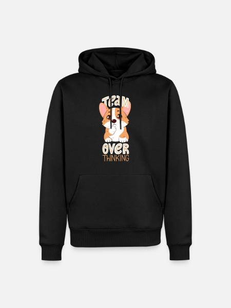 Réflexion excessive de l’équipe - Sweat à capuche Premium bio Homme - noir