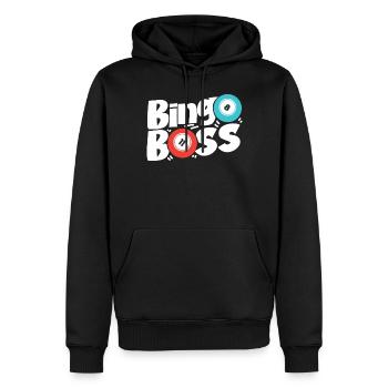 Bingo Joueur Bingo - Sweat à capuche Premium bio Homme - noir - Devant - Nico (187cm)