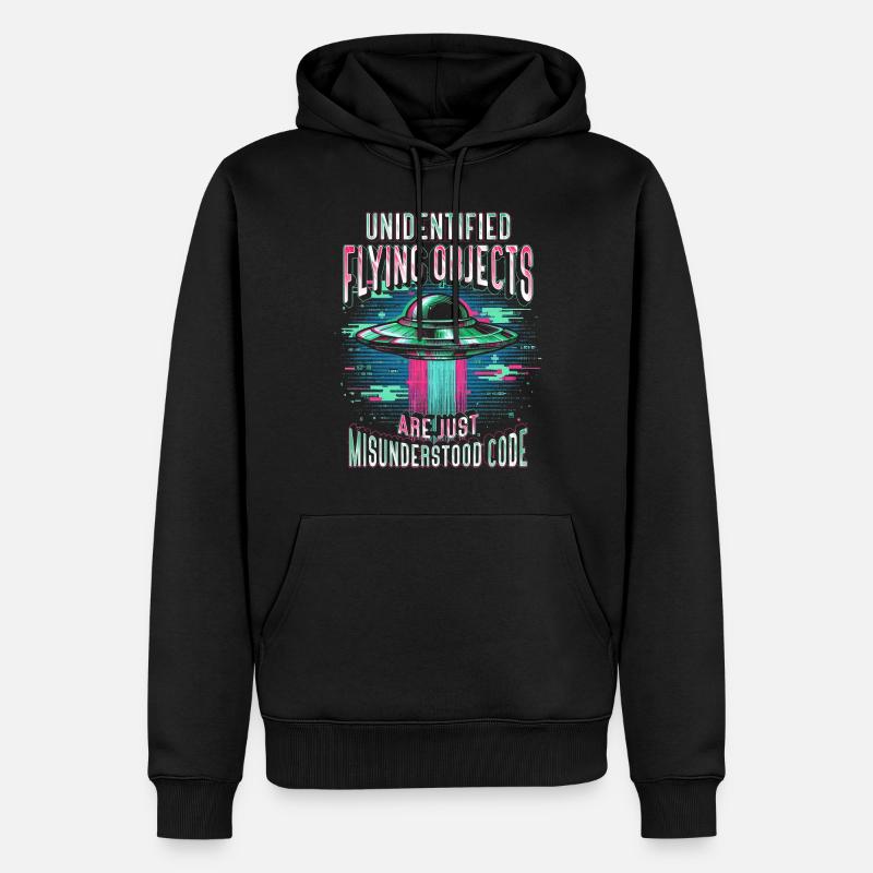 Robotik Ingenieur Misunderstood Code - Männer Premium Bio Hoodie - Schwarz