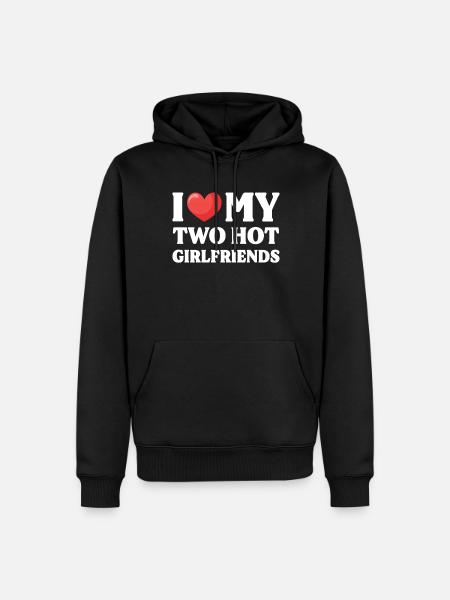 J’aime mes copines sexy - Sweat à capuche Premium bio Homme - noir