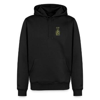 Panier de disc golf - Disc Golf Player Disc Golfer - Sweat à capuche Premium bio Homme - noir - Devant - Nico (187cm)