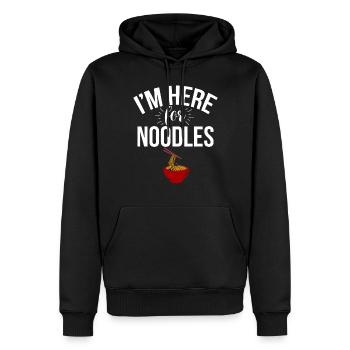 Noodle Lover Gifts - Männer Premium Bio Hoodie - Schwarz - Vorne - Nico (187cm)